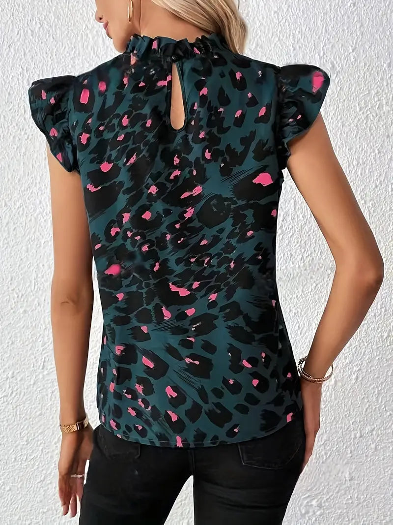 Damesblouse met vlindermouwen en uniek design